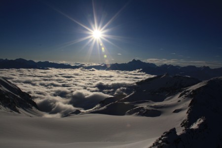 Heiligenblut unter Wolken, Fleisstal