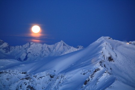 Vollmond überm Schareck 3122m